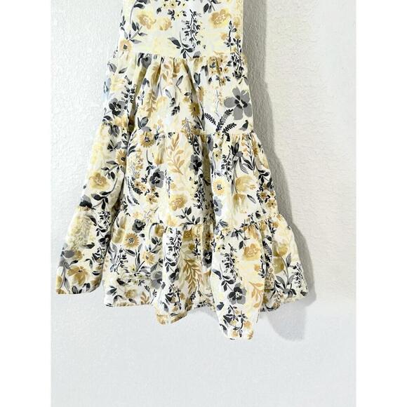 Rachel Zoe Girls School Summer Dress Floral Yellow Spaghetti Strap Size 5 - Picture 5 of 11